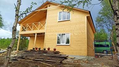 Строительство каркасного дома 8х9 в Мурманской области