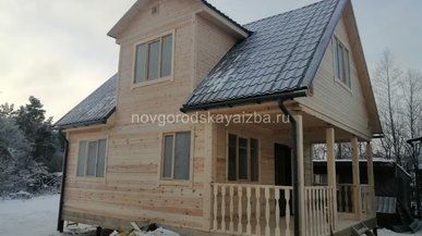 Дом из бруса 6х8 в Вологодской области, п Кадуй