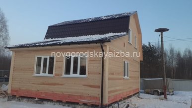 Каркасный дом 7х9 в Псковской области
