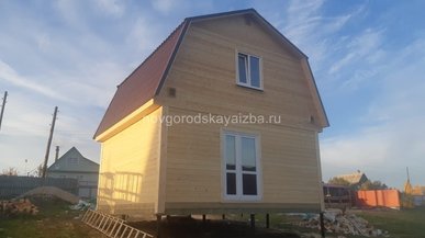 Строительство дома из бруса 6х6 в Архангельской области п. Савинский