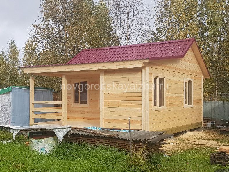 Одноэтажный дом из бруса