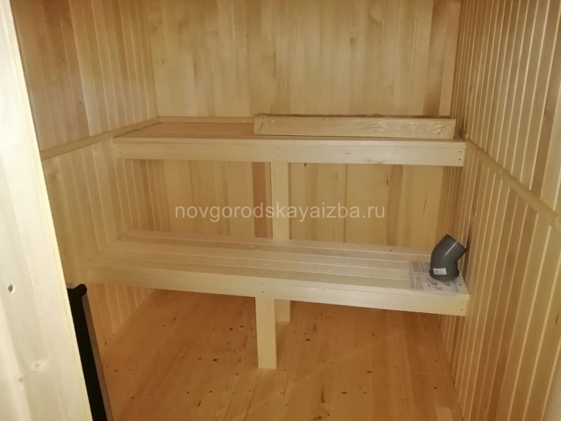 Отделка бани из бруса